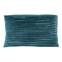 PLISSE DECOR CUSHION VELVET PETROL 40x60cm PRC