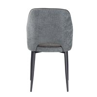 BOUTON CHAIR FABRIC GREY METAL BLACK PRC