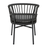 LUNA ARMCHAIR CUSHION ALUMINIUM GREY DARK 58x65xH78cm PRC