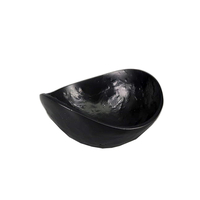 CURVE BOWL ALUMINIUM BLACK 13,5x12,5xH6cm IN