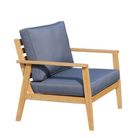 PIAZZA LOUNGE SET 1+2+1 WOOD EUCALYPTUS NATURAL GREY DARK VN