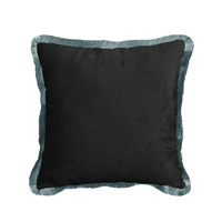 JASON DECOR CUSHION VELVET MULTICOLOR BLACK 45x45c