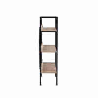 HORIZON BOOKCASE 3SHELVES CHIPBOARD WITH MELAMINE SONOMA BLACK 120x28xH106cm E1 PRC