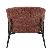 MORITZ ARMCHAIR FABRIC TERRACOTTA METAL BLACK E1 PR
