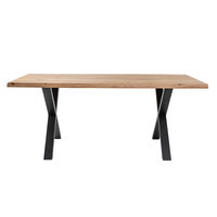 DILEGNO TABLE WOOD MANGO OAK NATURAL METAL BLACK E1 PRC