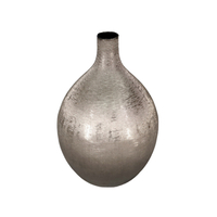 VERGE 1 VASE ALUMINIUM SMOKE BLACK D21,5xH35cm IN
