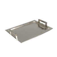 BARRA TRAY ALUMINIUM SILVER 35x25xH5cm IN