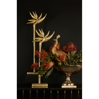 KALCI BOWL ON FOOT ALUMINIUM GOLD D31xH23cm IN