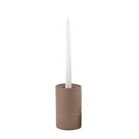 FORMAS CANDLE HOLDER ALUMINIUM 8,5x8,5xH14,5cm IN