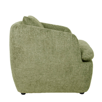 SQUARE ARMCHAIR FABRIC LIME PRC