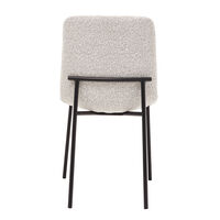 BRICK CHAIR FABRIC CREAM METAL BLACK E1 PRC