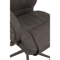 BOSS CHAIR DESK FABRIC BLACK GUNMETAL 63x68xH126cm PRC