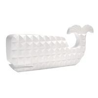 PISTRIS 1 DECO FISH POLYRESIN WHITE 40x10,7x17,6 P