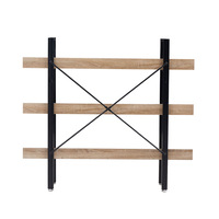 HORIZON BOOKCASE 3SHELVES CHIPBOARD WITH MELAMINE SONOMA BLACK 120x28xH106cm E1 PRC
