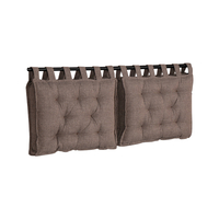 HANG HEADBOARD PILLOW SET 2PCS FABRIC GREY BROWN T