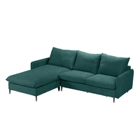 NITRO SOFA REVERSABLE CORNER EASY CLEAN FABRIC PETROL E1 EU