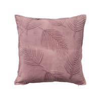 AMETHYST A DECOR CUSHION COTTON VELVET DUSTY PINK