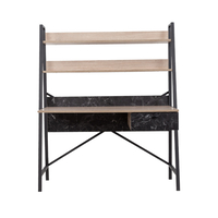 ATRIUM DESK 1DRAWER MELAMINE SONOMA BLACK STONE 125x55xH150cm E1 TR
