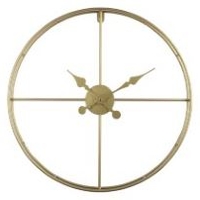 TEMPUS CLOCK WALL METAL GOLD D60xH6,5cm PRC