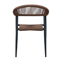 CARLA CHAIR ALUMINIUM BLACK WALNUT 56x59xH78cm PRC
