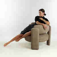 GARDA ARMCHAIR FABRIC BEIGE PRC