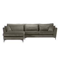 FOREVER SOFA CORNER LEFT EASY CLEAN FABRIC ELEPHANT E1 EU