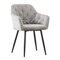 SAVVY CHAIR FABRIC PURO LIGHT METAL BLACK PRC