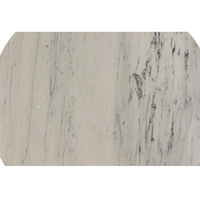 CESARE TABLE MARBLE WHITE WOOD MANGO WALNUT IN