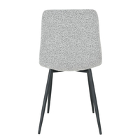 PRAGA CHAIR FABRIC GREY LIGHT METAL BLACK E1 PRC