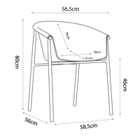 CARINA ARMCHAIR PP WHITE PRC