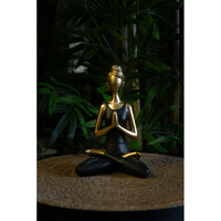 VASANTA 2 DECO FIGURE POLYRESIN GOLD BLACK 13,5x9x