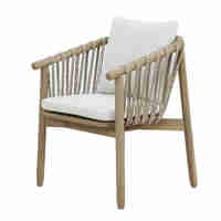 CORDA CHAIR CUSHION WOOD ACACIA NATURAL WHITE 63,5
