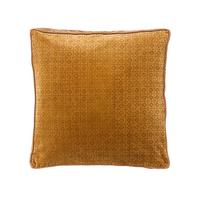 SUNDIAL A DECOR CUSHION COTTON VELVET CARAMEL 50x5