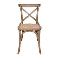AUGUST CHAIR WOOD RUBBERWOOD WALNUT RATTAN NATURAL PRC
