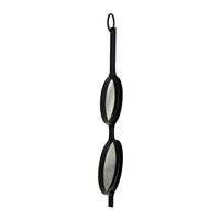 REDONDO MIRROR WALL METAL BLACK 31x1,5xH106cm PRC