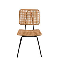 CATRIDGE CHAIR PE WOVEN NATURAL BLACK 49x51xH83,5cm PRC