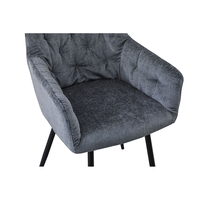 SAVVY CHAIR FABRIC ANTHRACITE METAL BLACK PRC
