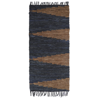 FUME CARPET LEATHER GREY BEIGE 70x150cm IN
