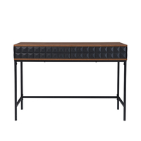 ZUMA DESK MELAMINE WALNUT MELAMINE BLACK 110.5x54x76 E1