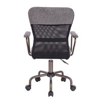 BELL CHAIR DESK FABRIC GREY GUNMETAL 54x52xH92cm P
