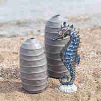 CEMENTO VASE CERAMIC GREY D14,3xH33cm PRC