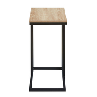 SUPPORT SIDE TABLE MELAMINE SONOMA METAL BLACK 50x30xH61cm E1 PRC