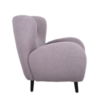 ONE & ONLY ARMCHAIR FABRIC GREY WOOD BLACK 1 PRC