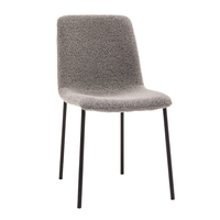 BRICK CHAIR FABRIC GREY METAL BLACK E1 PRC
