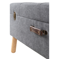 BABUS STOOL FABRIC GREY MINT PETROL E1 PRC