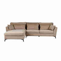 FOREVER SOFA CORNER LEFT EASY CLEAN FABRIC CAMEL E1 EU