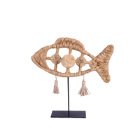 QUERSUS 2 DECO FISH POLYRESIN NATURAL 34x8xH34cm P