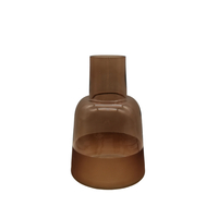 ZEME VASE GLASS TERRACOTTA D15xH23,5cm PRC
