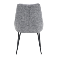 DON CHAIR FABRIC GREY METAL BLACK E1 PRC