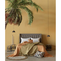 HARMONY BED WITH STORAGE AND MATTRESS FABRIC MUSHROOM 05-780 E1 TR
